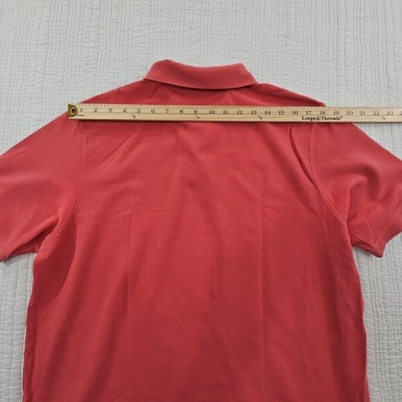 Vineyard Vines Polo Shirt Men’s L Coral Slim Fit Whale Stretch Classic Cotton - Picture 11 of 15